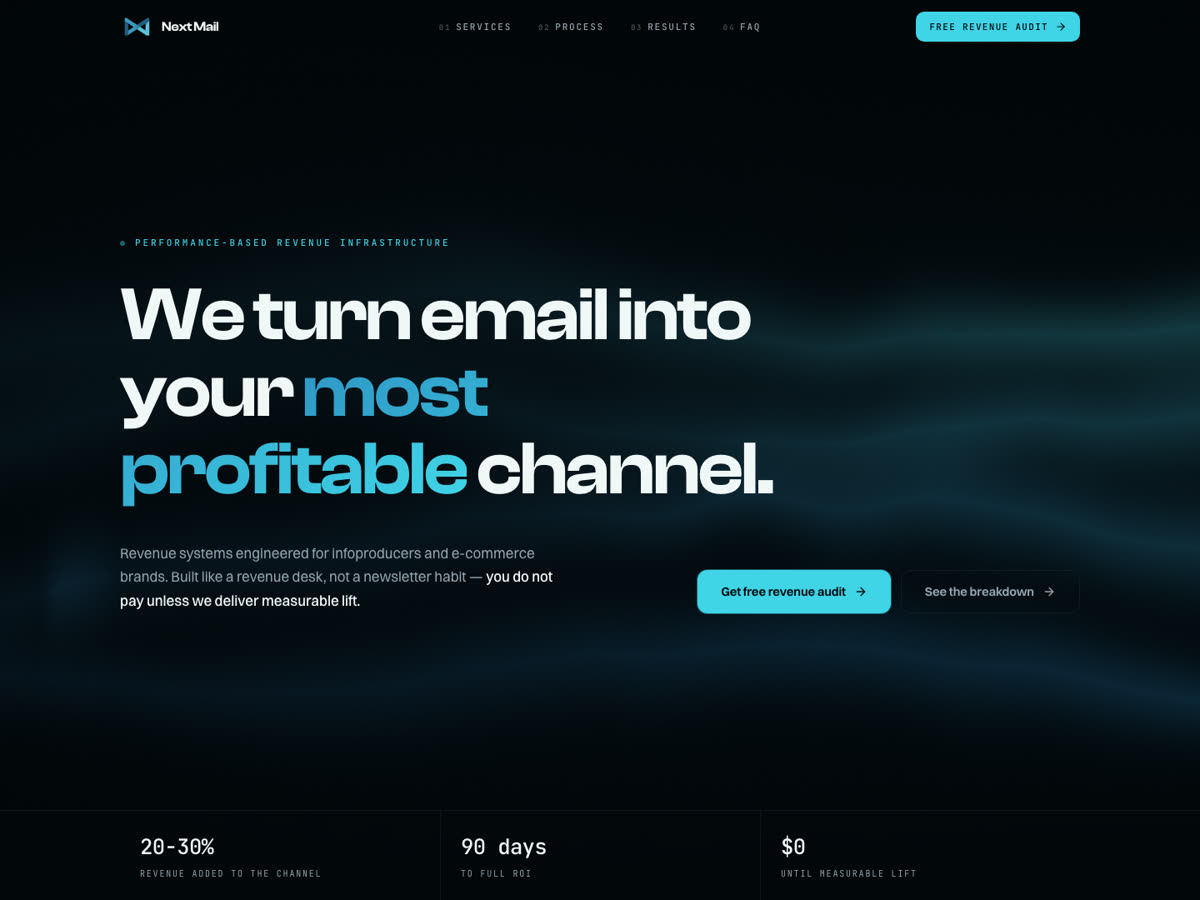Sitio web de NextMail